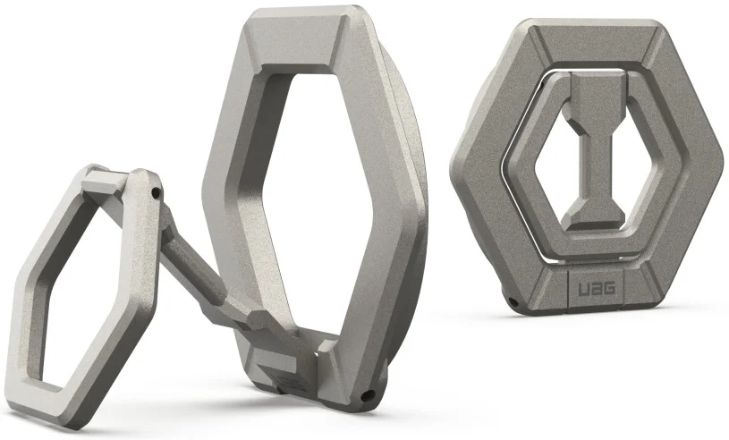 UAG Magnetic Ring Stand MagSafe Standaard en Houder voor Telefoons Titanium afbeelding 1