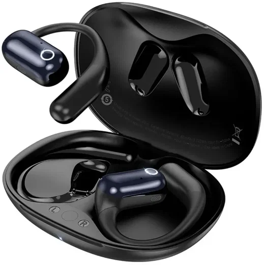 Hoco EA6 Open-Ear Draadloze Oordopjes Met Oorhaak Zwart afbeelding 1