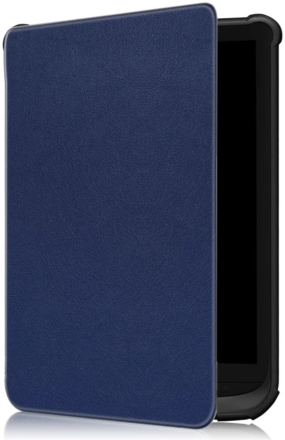 Universele PocketBook Hoes Book Case Sleep Cover Beschermhoes Blauw afbeelding 1