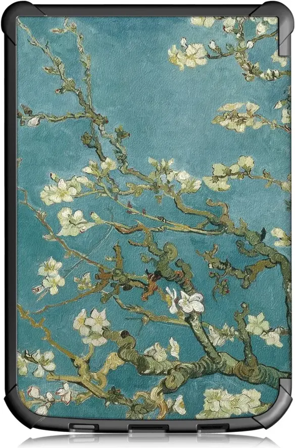 Universele PocketBook Hoes Book Case Sleep Cover Beschermhoes Bloemen Print afbeelding 6