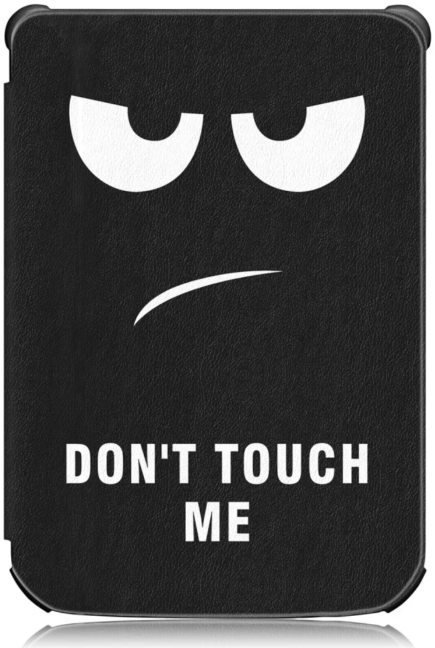 Universele PocketBook Hoes Book Case Sleep Cover Beschermhoes Don't Touch Print afbeelding 5
