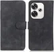 KHAZNEH Xiaomi Poco F6 Hoesje Retro Wallet Book Case Zwart afbeelding 2