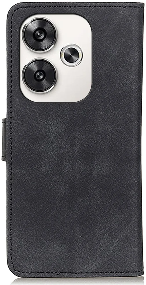 KHAZNEH Xiaomi Poco F6 Hoesje Retro Wallet Book Case Zwart afbeelding 8