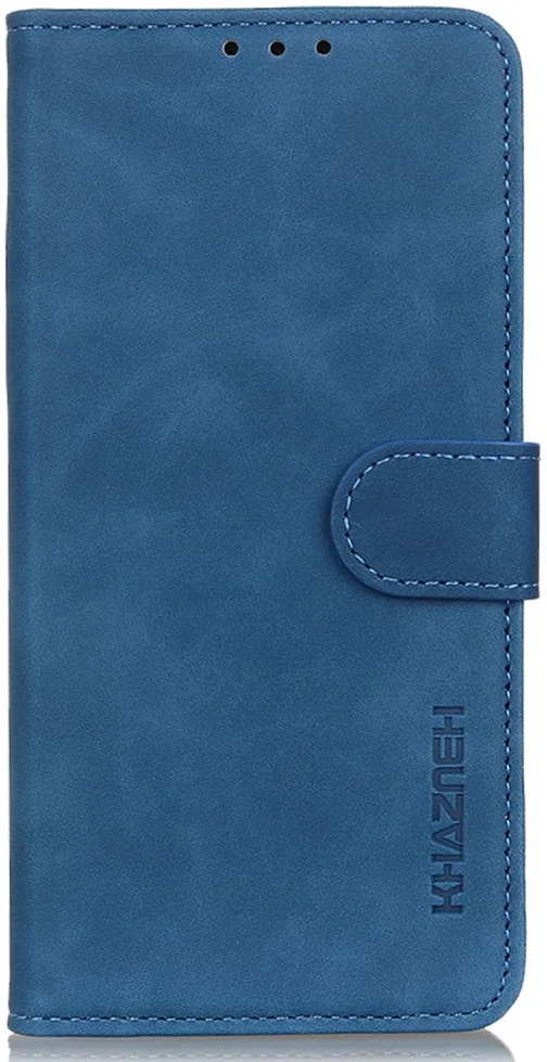KHAZNEH Xiaomi Poco F6 Hoesje Retro Wallet Book Case Blauw afbeelding 7