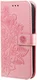 Xiaomi Redmi 13 4G / Poco M6 Hoesje Bloemen Book Case met Pasjeshouder Roze afbeelding 3