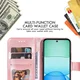 Xiaomi Redmi 13 4G / Poco M6 Hoesje Bloemen Book Case met Pasjeshouder Roze afbeelding 7