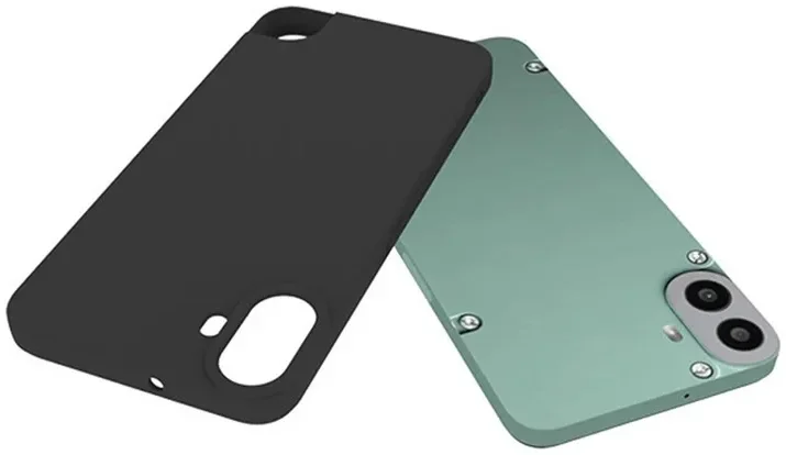 Nothing CMF Phone 1 Hoesje Dun TPU Back Cover Matte Zwart afbeelding 2