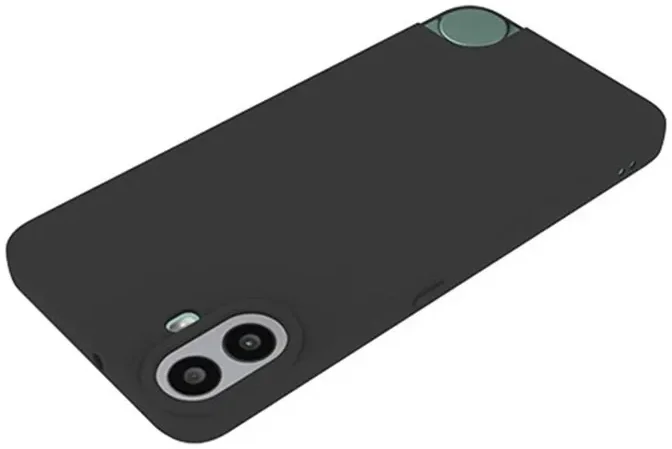 Nothing CMF Phone 1 Hoesje Dun TPU Back Cover Matte Zwart afbeelding 4