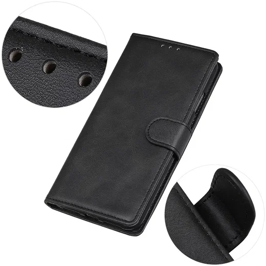Asus Zenfone 10 Hoesje Wallet Book Case Kunstleer Zwart afbeelding 4