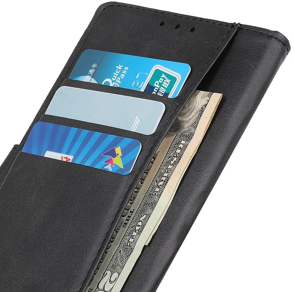 Asus Zenfone 10 Hoesje Wallet Book Case Kunstleer Zwart afbeelding 5