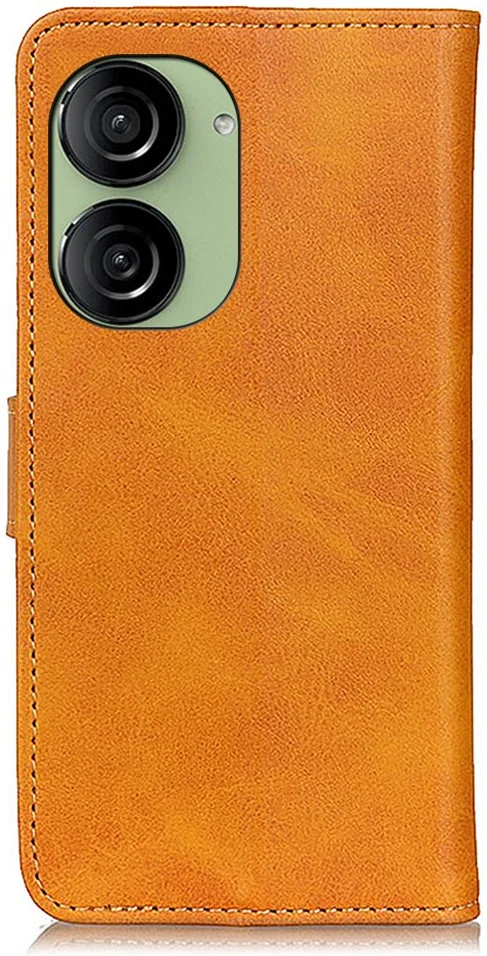 Asus Zenfone 10 Hoesje Wallet Book Case Kunstleer Bruin afbeelding 8