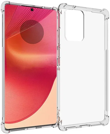 Motorola Edge 50 Fusion Hoesje Dun TPU Back Cover Transparant afbeelding 1