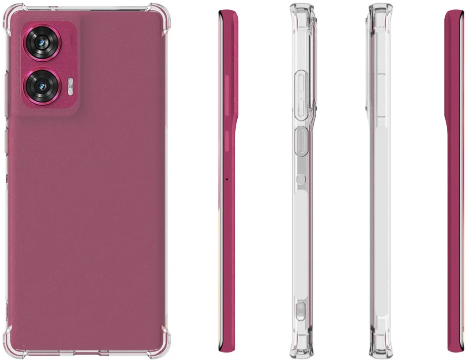 Motorola Edge 50 Fusion Hoesje Dun TPU Back Cover Transparant afbeelding 4