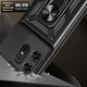 Motorola Edge 50 Pro Hoesje met Camera Slider en Kickstand Ring Zwart afbeelding 5