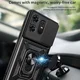 Motorola Edge 50 Pro Hoesje met Camera Slider en Kickstand Ring Zwart afbeelding 6