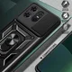 Motorola Edge 50 Pro Hoesje met Camera Slider en Kickstand Ring Zwart afbeelding 7