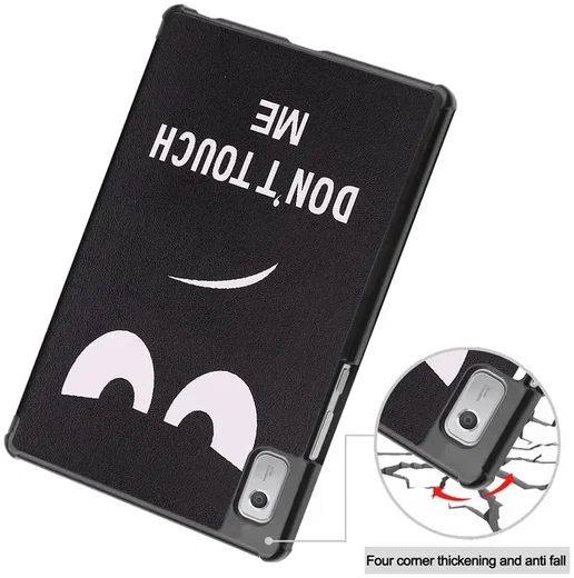 Lenovo Tab M9 Hoes Tri-Fold Book Case met Standaard Don't Touch Me afbeelding 6