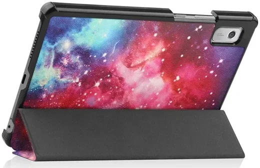 Lenovo Tab M9 Hoes Tri-Fold Book Case met Standaard Galaxy Print afbeelding 5