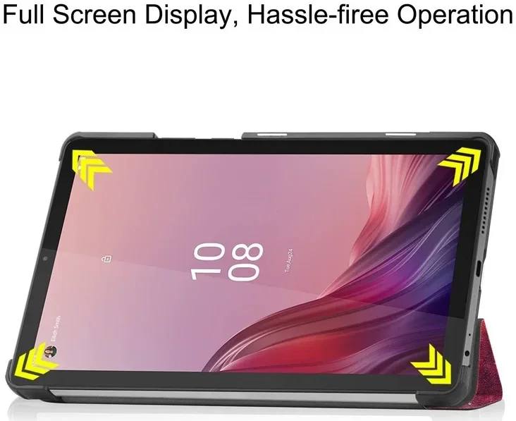 Lenovo Tab M9 Hoes Tri-Fold Book Case met Standaard Galaxy Print afbeelding 7