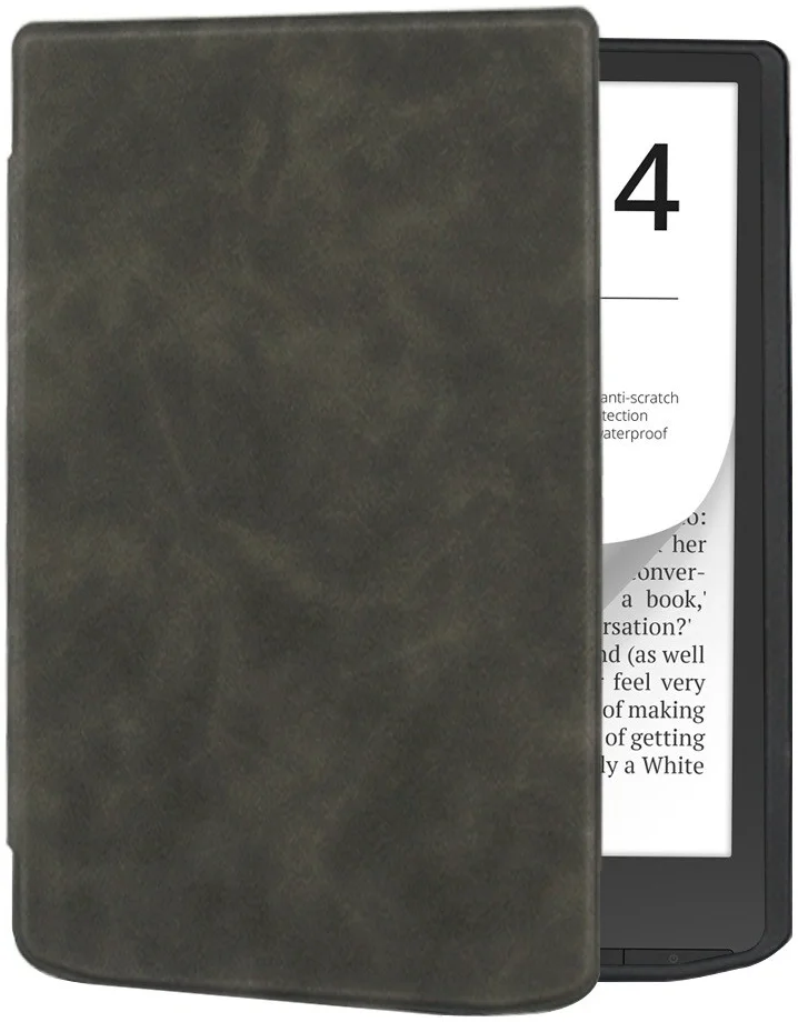 PocketBook InkPad 4 Hoes E-Reader Book Case Beschermhoes Grijs afbeelding 8