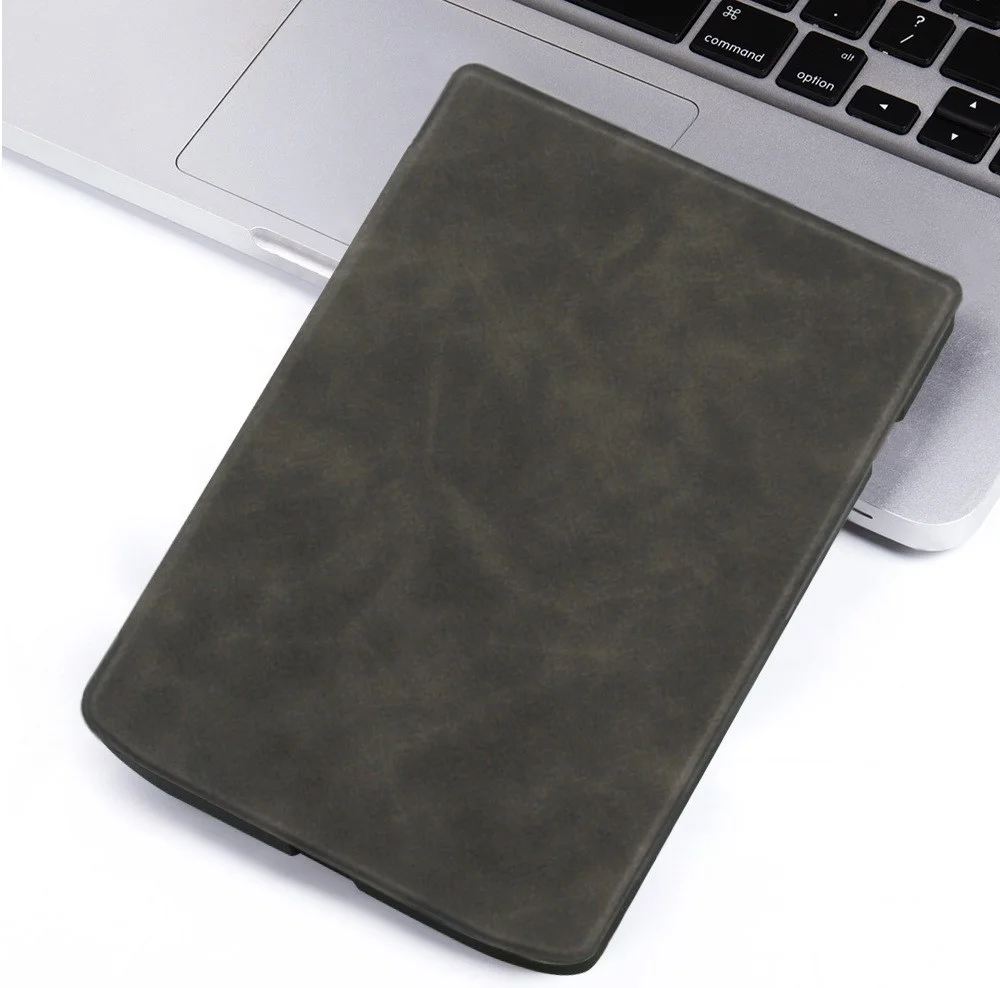 PocketBook InkPad 4 Hoes E-Reader Book Case Beschermhoes Grijs afbeelding 7