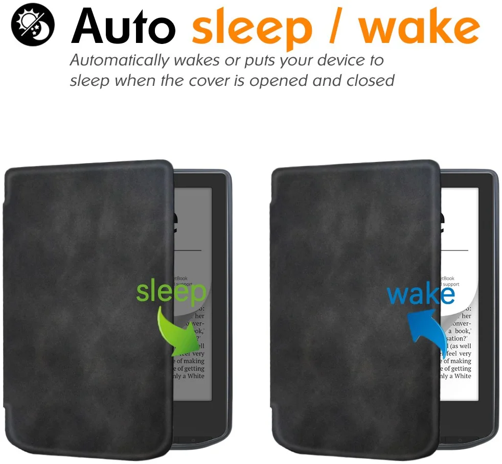 PocketBook Verse Pro Hoes Book Case Sleep Cover Beschermhoes Zwart afbeelding 3