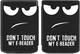 PocketBook Verse Pro Hoes Book Case Sleep Cover Beschermhoes Don't Touch Print afbeelding 2