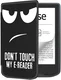 PocketBook Verse Pro Hoes Book Case Sleep Cover Beschermhoes Don't Touch Print afbeelding 1