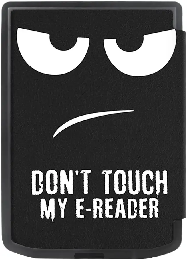 PocketBook Verse Pro Hoes Book Case Sleep Cover Beschermhoes Don't Touch Print afbeelding 6