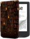 PocketBook Verse Pro Hoes Book Case Sleep Cover Beschermhoes Library Print afbeelding 1