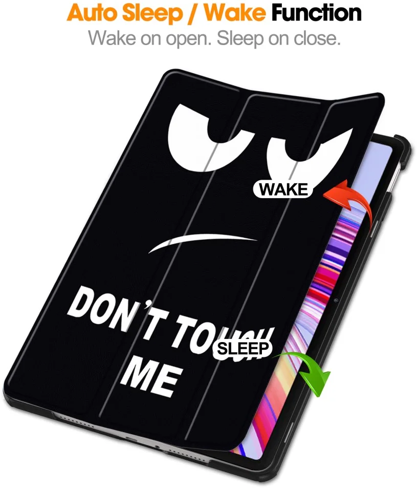 Xiaomi Redmi Pad Pro / Poco Pad Hoes Book Case Sleep/Wake Don't Touch Print afbeelding 3