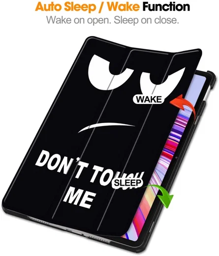 Xiaomi Redmi Pad Pro / Poco Pad Hoes Book Case Sleep/Wake Don't Touch Print afbeelding 3
