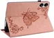 Xiaomi Redmi Pad Pro / Poco Pad Hoes Tri-Fold Book Case Vlinder Print Roze afbeelding 3