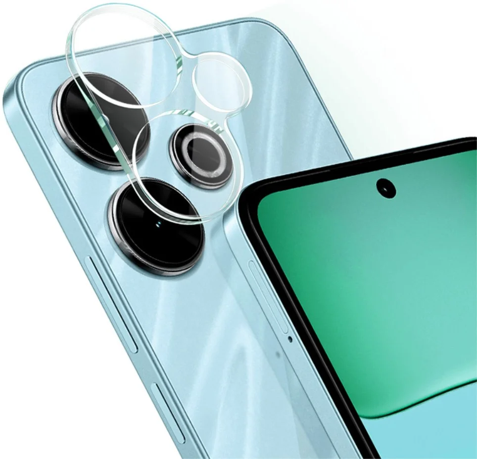 Imak Xiaomi Redmi 13 4G / Poco M6 Camera Lens Protector + Lens Cap Clear afbeelding 3