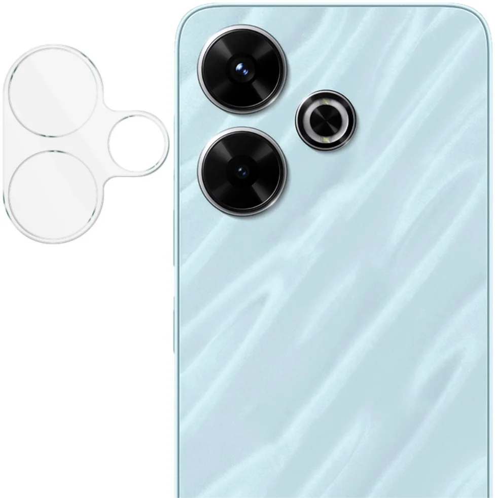 Imak Xiaomi Redmi 13 4G / Poco M6 Camera Lens Protector + Lens Cap Clear afbeelding 4