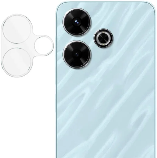 Imak Xiaomi Redmi 13 4G / Poco M6 Camera Lens Protector + Lens Cap Clear afbeelding 4