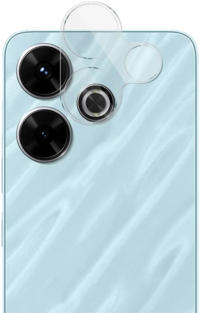 Imak Xiaomi Redmi 13 4G / Poco M6 Camera Lens Protector + Lens Cap Clear afbeelding 5