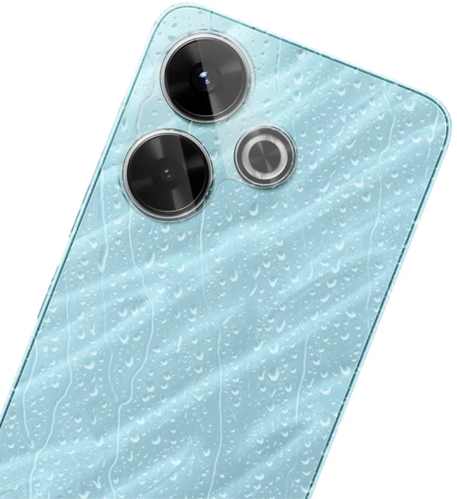 Imak Xiaomi Redmi 13 4G / Poco M6 Camera Lens Protector + Lens Cap Clear afbeelding 6