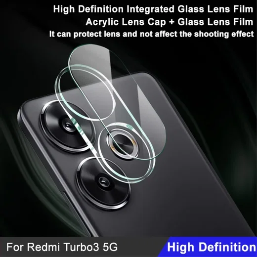 Imak Xiaomi Poco F6 Camera Lens Protector + Lens Cap Clear afbeelding 4