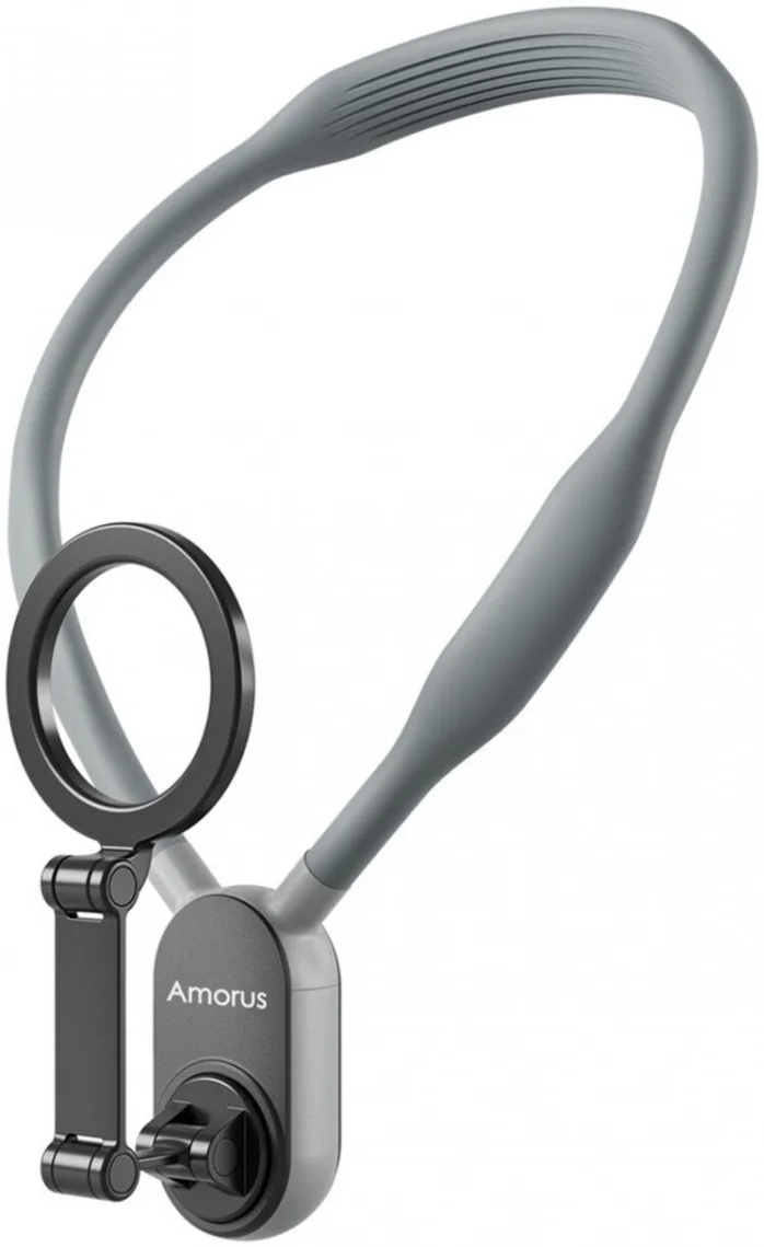Amorus Universele Magnetische MagSafe Nek Telefoonhouder Grijs afbeelding 13