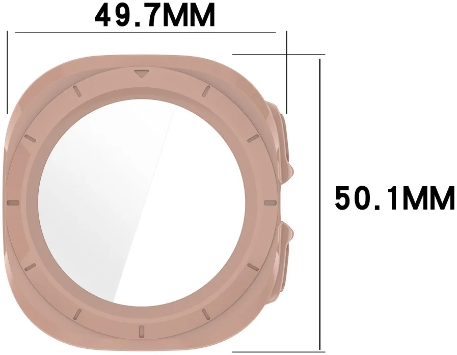 Samsung Galaxy Watch Ultra Hoesje - Bumper Case met Tempered Glass - Transparant afbeelding 7