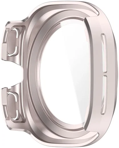 Samsung Galaxy Watch Ultra Hoesje - Bumper Case met Tempered Glass - Licht Roze afbeelding 3