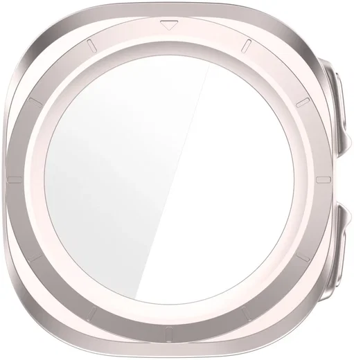 Samsung Galaxy Watch Ultra Hoesje - Bumper Case met Tempered Glass - Licht Roze afbeelding 4