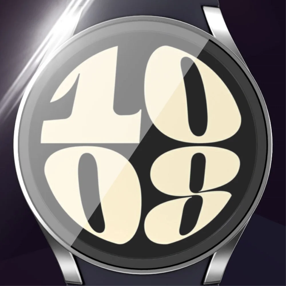 Samsung Galaxy Watch 7 44MM Hoesje - Bumper Case met Tempered Glass - Wit afbeelding 2