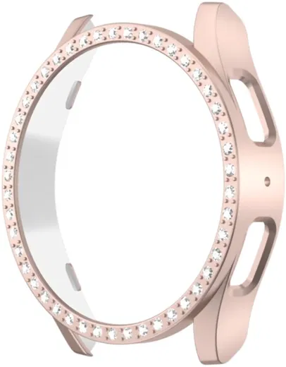 Samsung Galaxy Watch 7 44MM Hoesje - Hard Plastic - Diamant Roze afbeelding 1