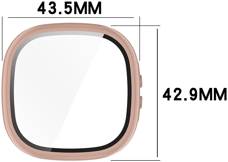 Fitbit Ace LTE Hoesje Bumper met Ingebouwde Tempered Glass Roze afbeelding 3