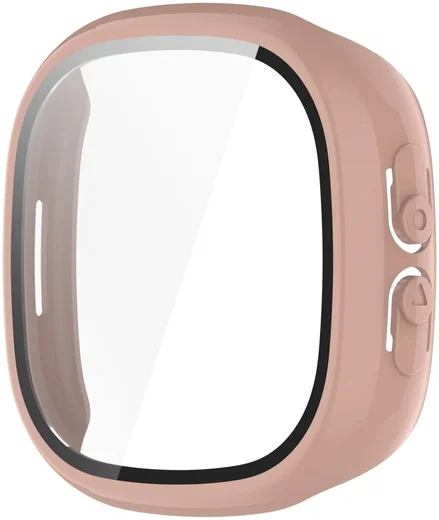 Fitbit Ace LTE Hoesje Bumper met Ingebouwde Tempered Glass Roze afbeelding 4