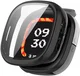 Fitbit Ace LTE Hoesje Bumper met Ingebouwde Tempered Glass Zwart