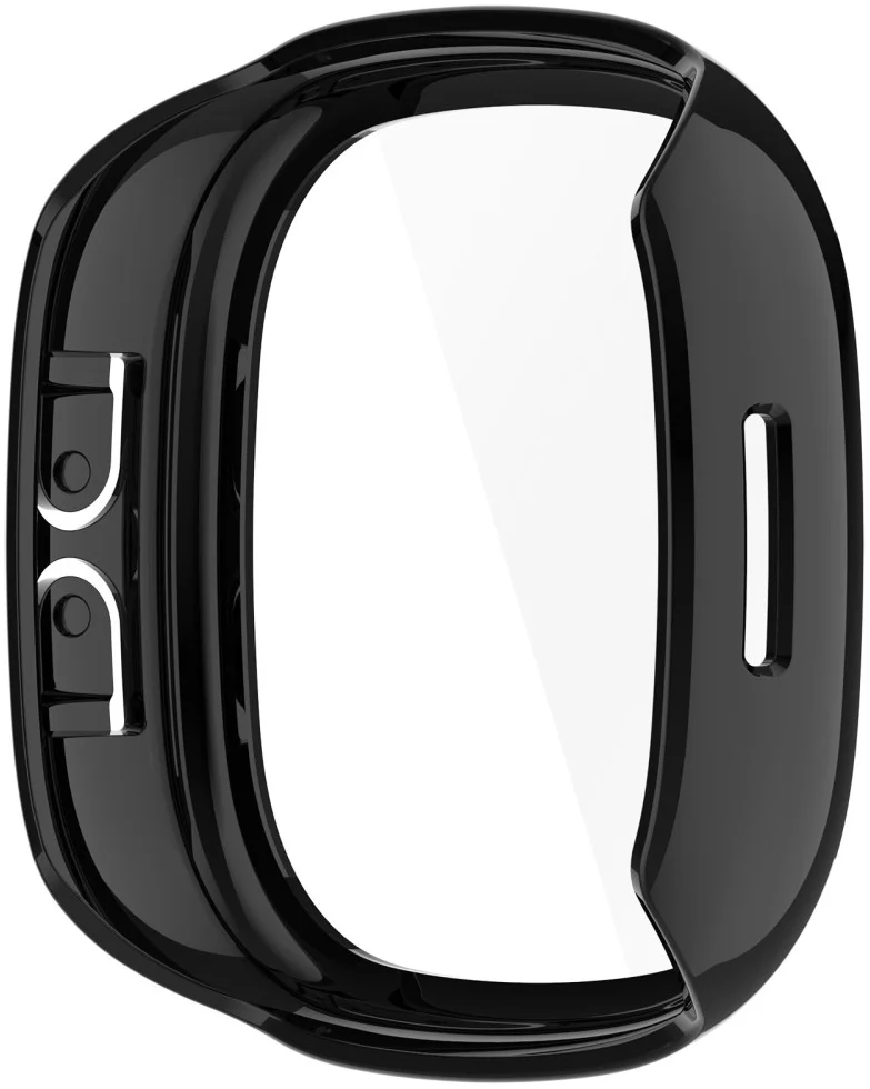 Fitbit Ace LTE Hoesje Bumper met Ingebouwde Tempered Glass Zwart afbeelding 5