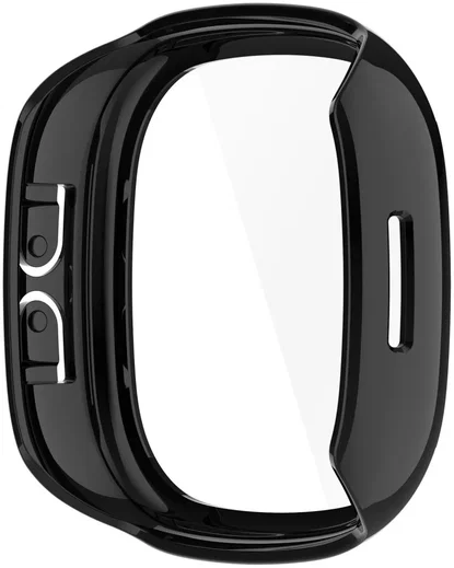 Fitbit Ace LTE Hoesje Bumper met Ingebouwde Tempered Glass Zwart afbeelding 5